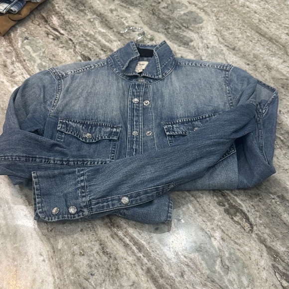 J. Crew Blue Denim Button-Up Shirt - Picture 7 of 7